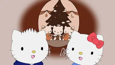 Le merveilleux Noël de Hello Kitty La première bûche de Noël