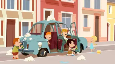 On a lavé la voiture