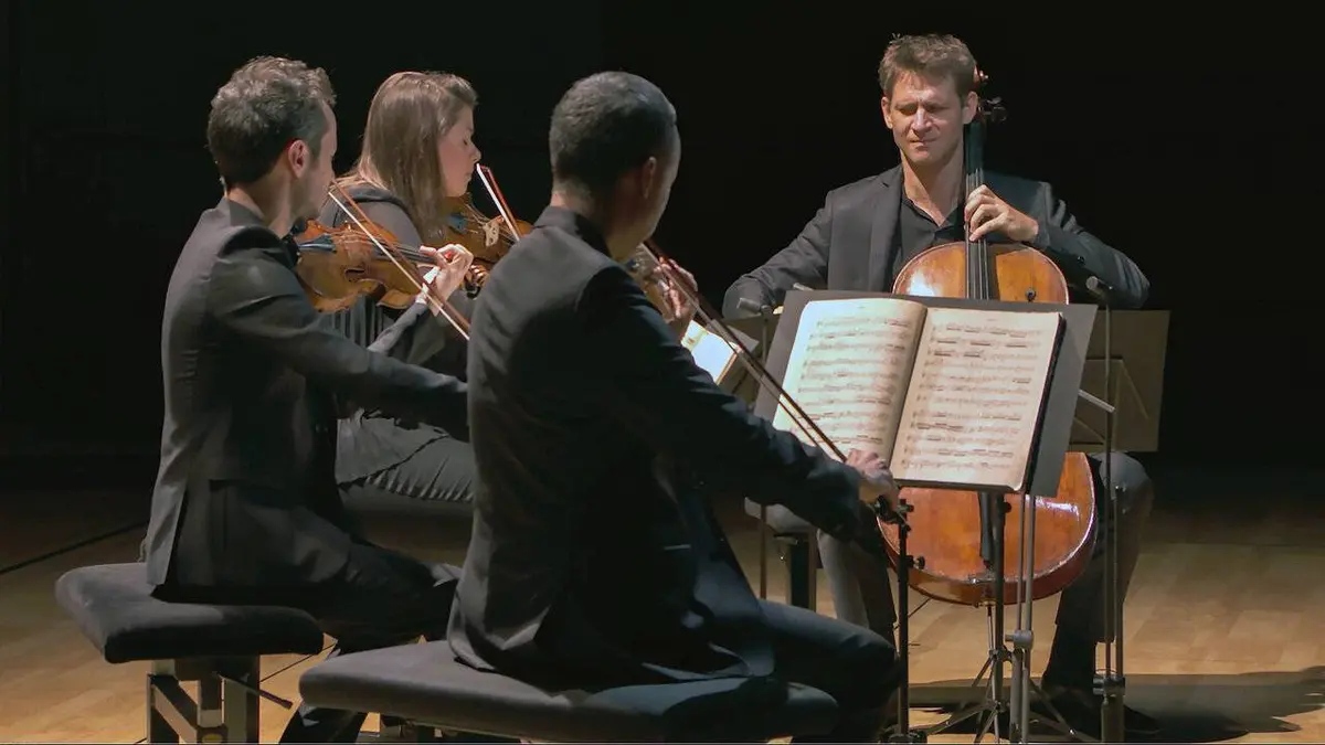 Le quatuor Ébène joue Beethoven au Verbier Festival