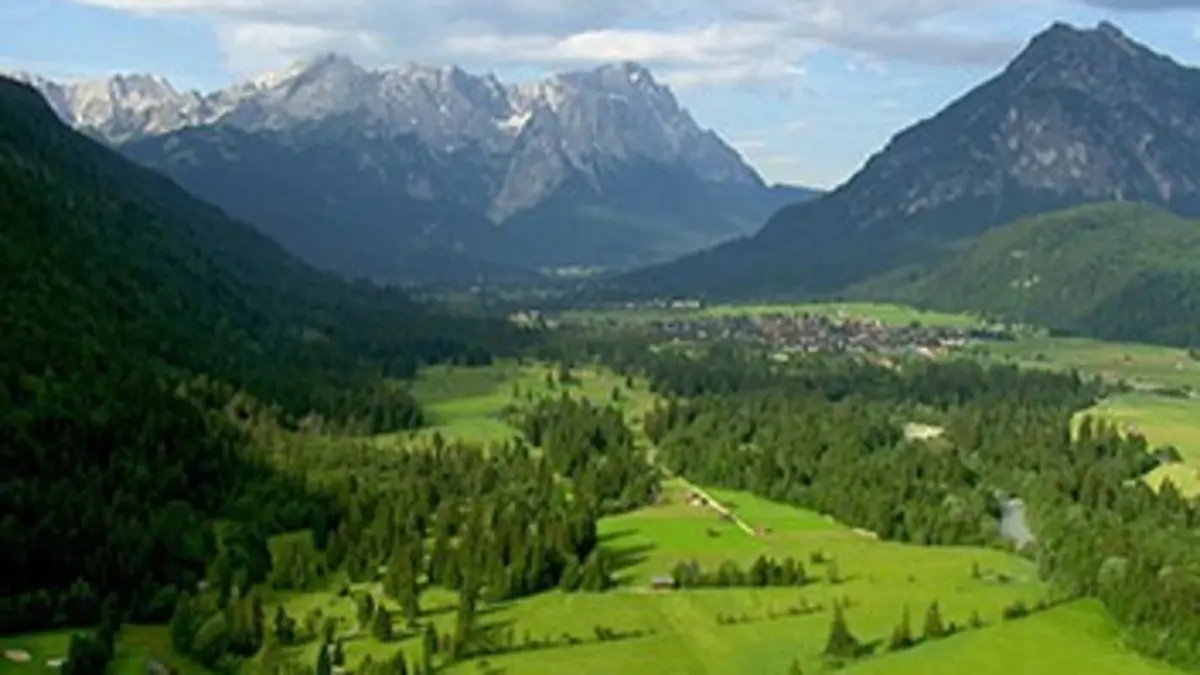 Les Alpes vues du ciel E07 De Mittenwald à l'Allgäu