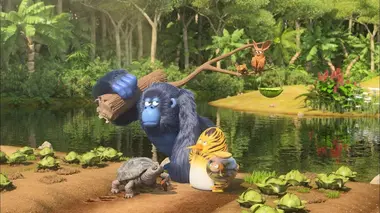 Vol au-dessus d'un nid de salades