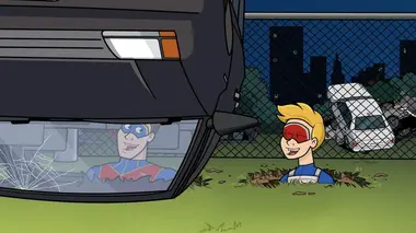 Les aventures de Kid Danger S01E06 Super WC. - Bête de stade