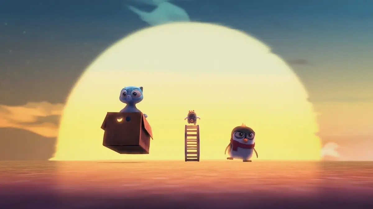 Les aventures du petit pingouin S01E17 Un chaton dans le carton