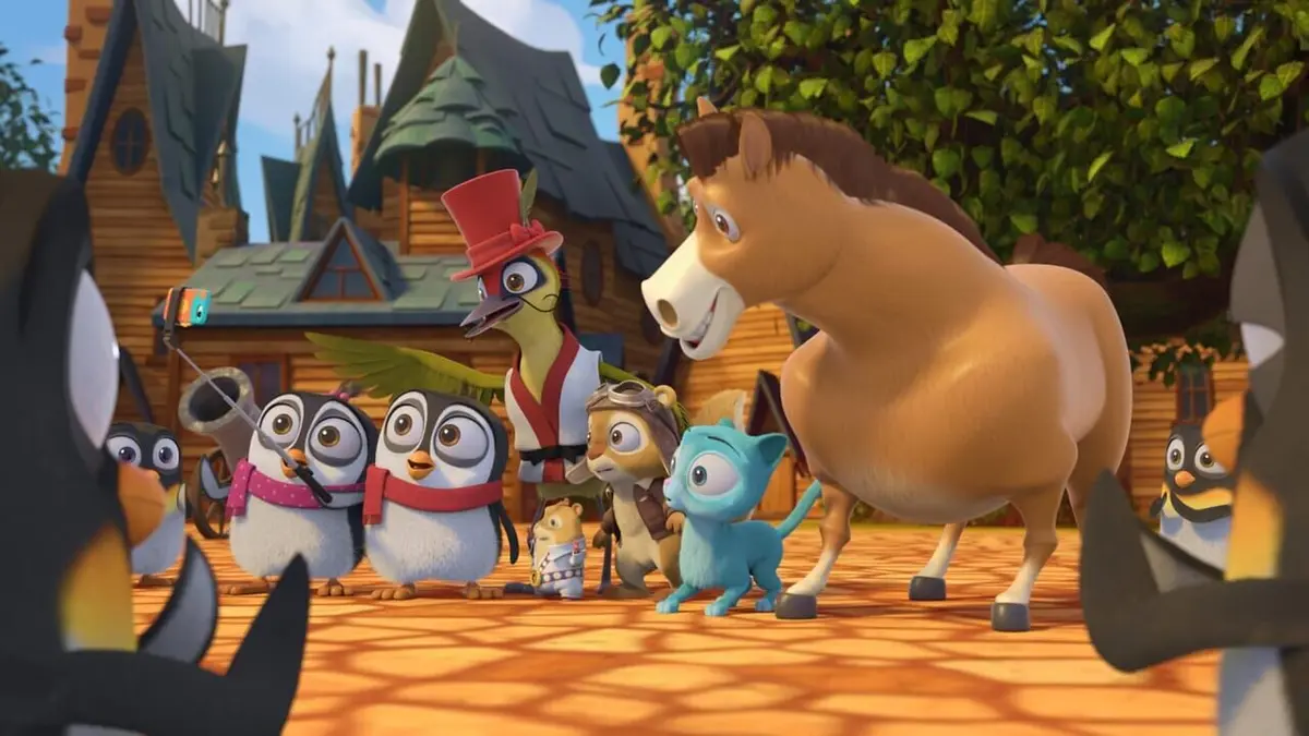 Les aventures du petit pingouin S01E49 Le retour au village des pingouins
