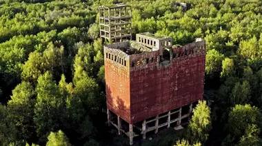Les ruines d'Hydrierwerke Politz