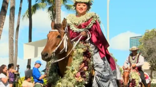 Les cavalières Pa'u d'Hawaii