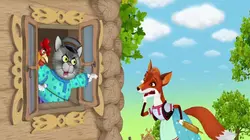 Les contes de Masha S01E22 La renarde, le coq et le chat