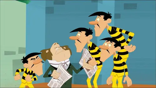 Les Dalton S03E29 Les Dalton en première page