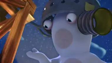 Reflet dans l'oeil d'un crétin