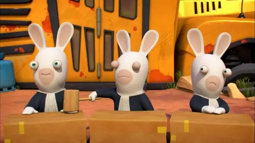Les Lapins crétins : l'invasion S03E17 Tribunal crétin