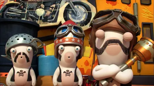 Les Lapins crétins : l'invasion S03E19 Motards crétins