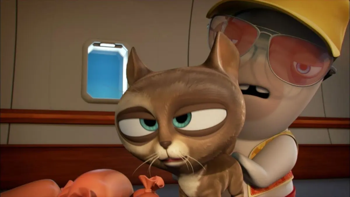Les lapins crétins : invasion S04E55 Les crétins contre le chaton infernal