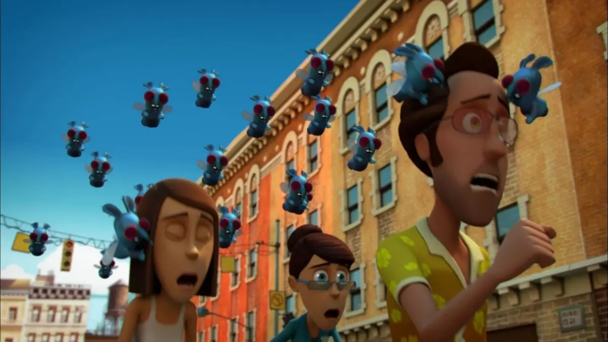 Les lapins crétins : invasion S04E68 L'attaque des mouches crétines