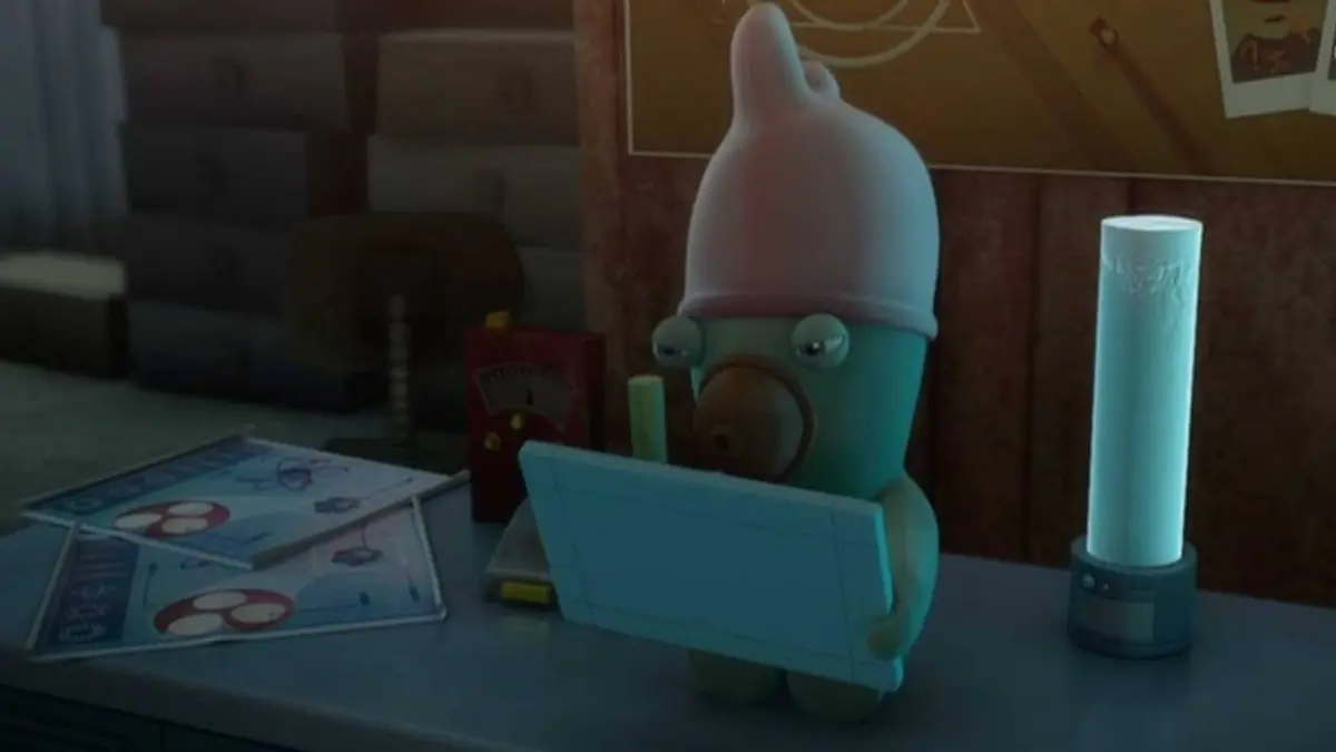 Les Lapins crétins : l'invasion S01E44 Le crétin de l'espace