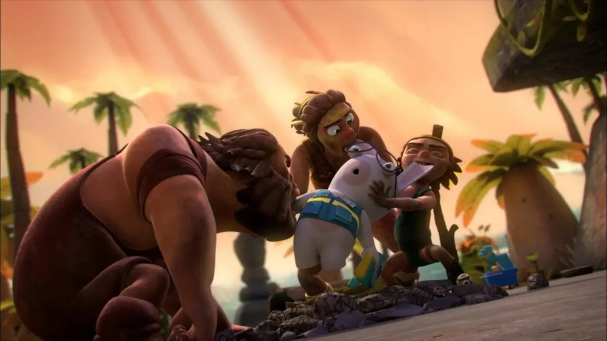 Les Lapins crétins : l'invasion S03E00 Dur à cuire crétin