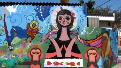 Globe-painter Globe painter : Julien Malland au Brésil