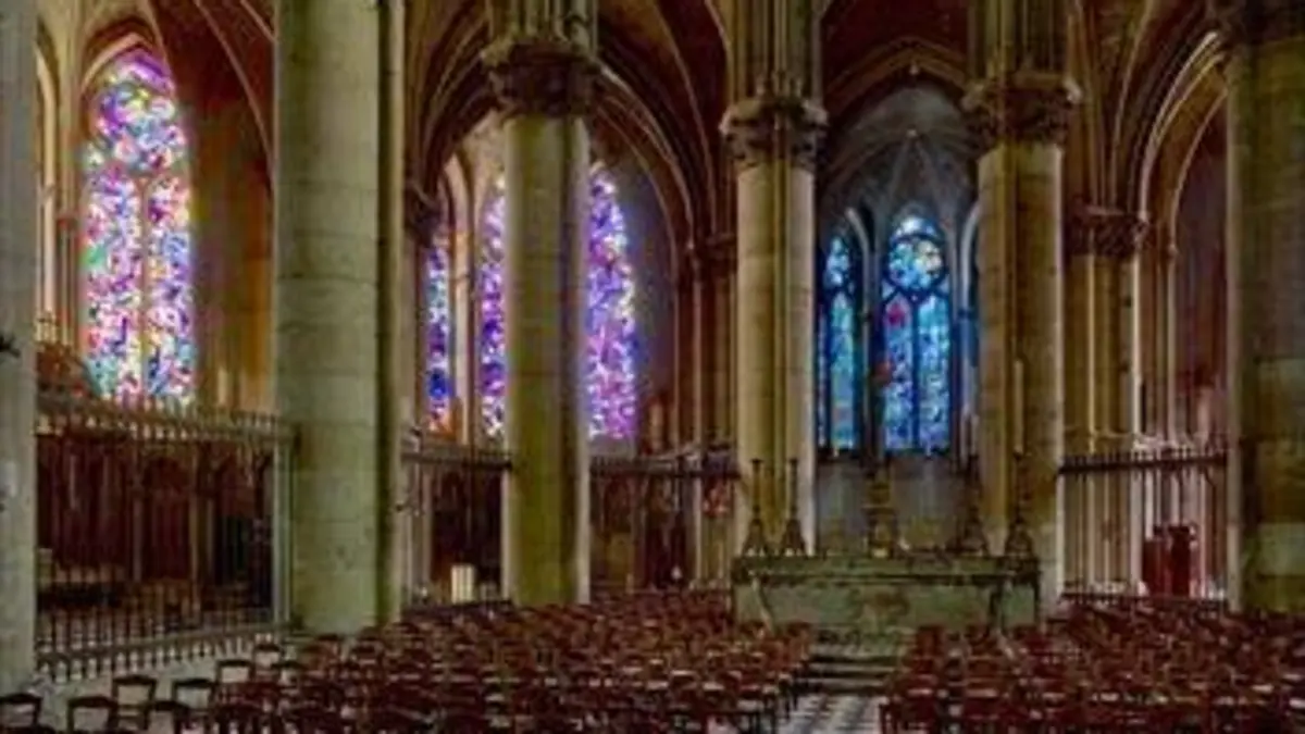 Les nouveaux vitraux de la cathédrale de Reims Un cadeau de l'Allemagne à la France
