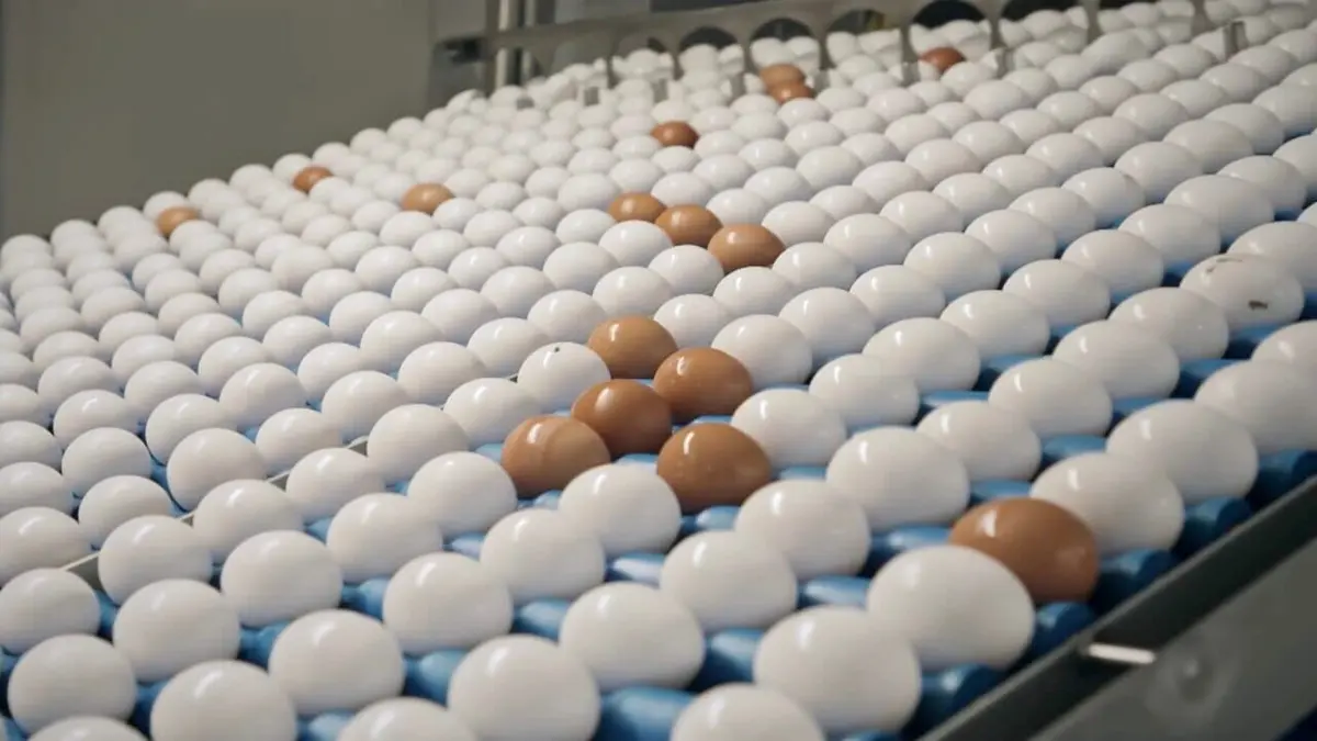 Les oeufs dans le plat