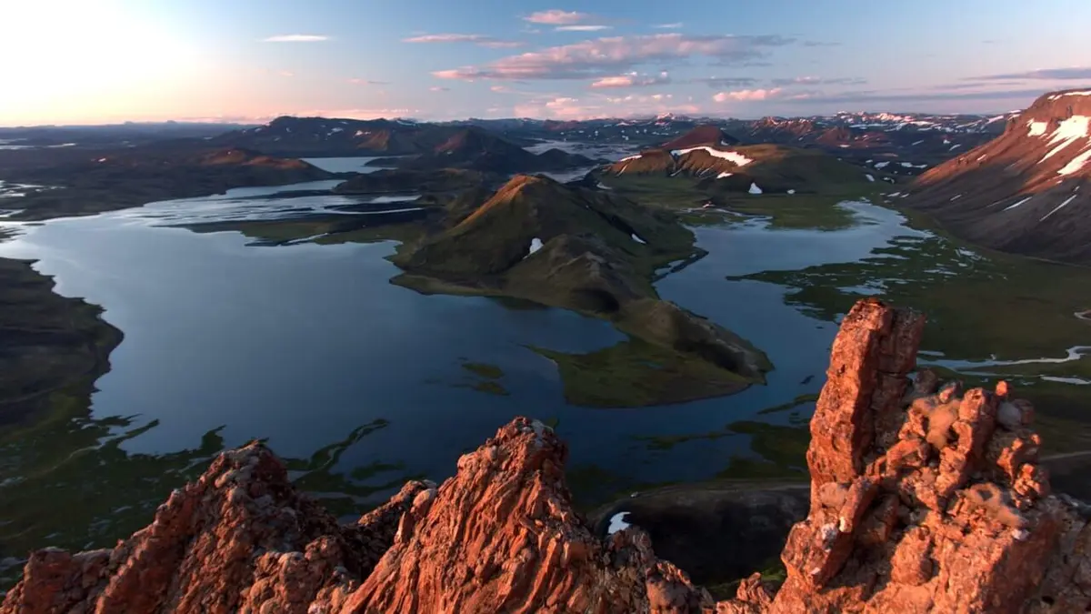 Les pays nordiques vus du ciel