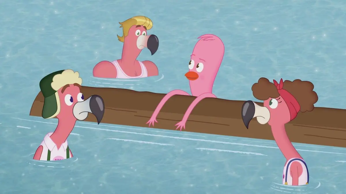 Les pérégrinations d'Archibald S02E11 Les quatre flamants roses / Le coq ranger rugissant
