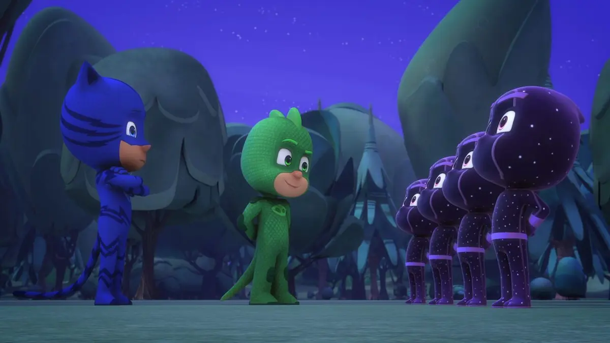 Les Pyjamasques S04E03 Les Pyjamasques et la disparition de Sorceline / Gluglu, entraîneur de Ninjazouaves