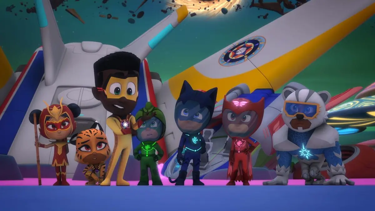 Les Pyjamasques, Power Heroes : Le cercle des héros S01E17 Les héros de l'espace Partie 3 / Les héros de l'espace Partie 4