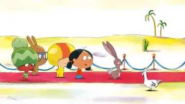 Le lapin qui se prend pour une poule