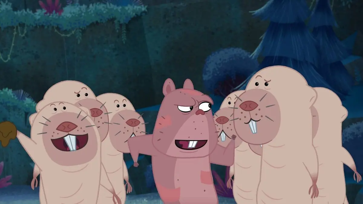 Les rebelles de la forêt, la série S01E03 La sagesse des rats-taupes nus
