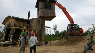 Une cabane au sommet