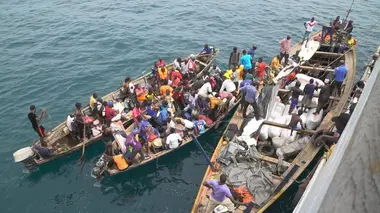 Tanzanie, lac Tanganyika et vogue la galère