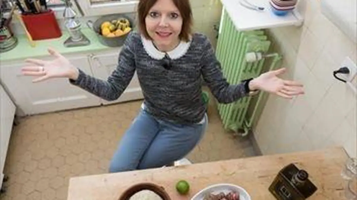 Les saisons de pique-assiette Soupe d'agrumes au safran et cantucci au citron