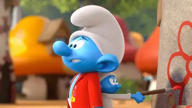 Le chef d'oeuvre de bébé Schtroumpf