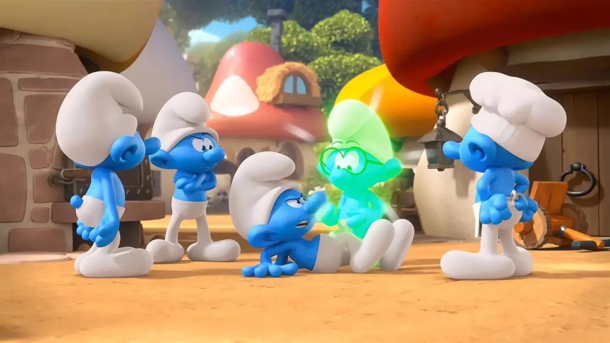 Les Schtroumpfs S01E34 Bouton d'or, guerrière de choc !