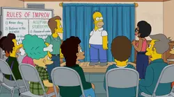 Les Simpson S27E21 Simprovisé