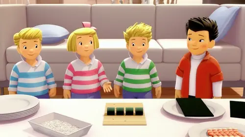 Les triplés S01E59 Sushi party