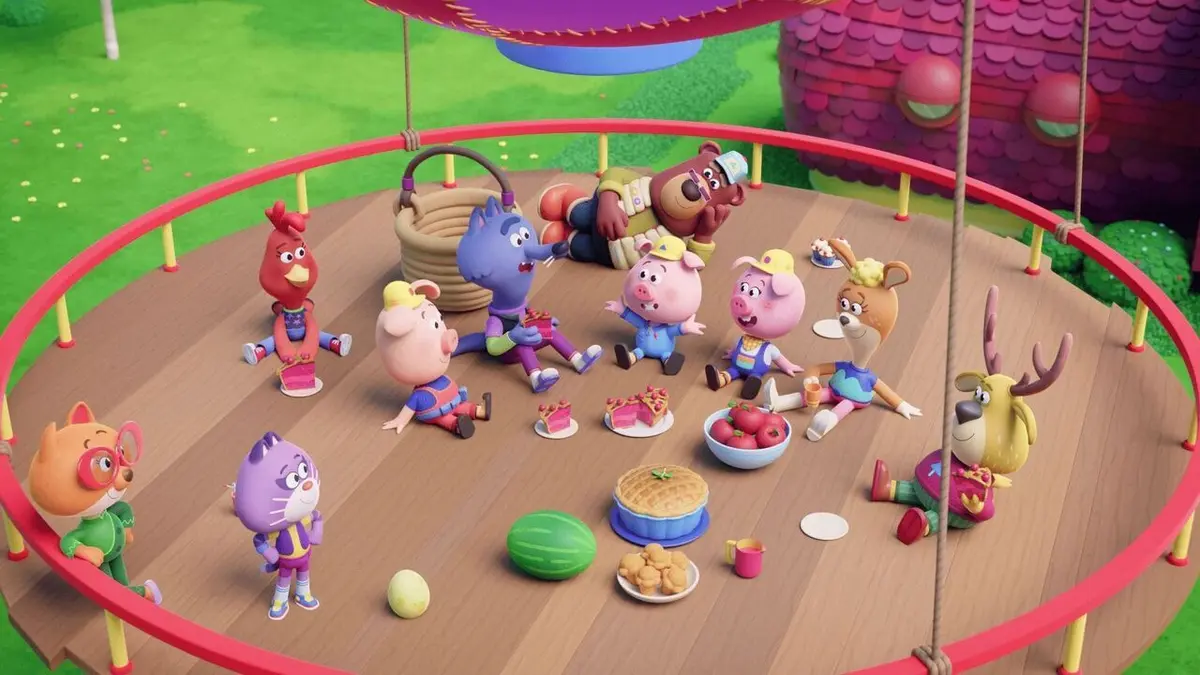 Visuel de Les trois Bricochons S01E01 La maxi tarte