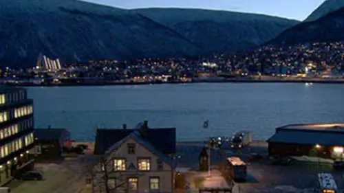 Les villes de l'extrême Hammerfest, la cité de la nuit