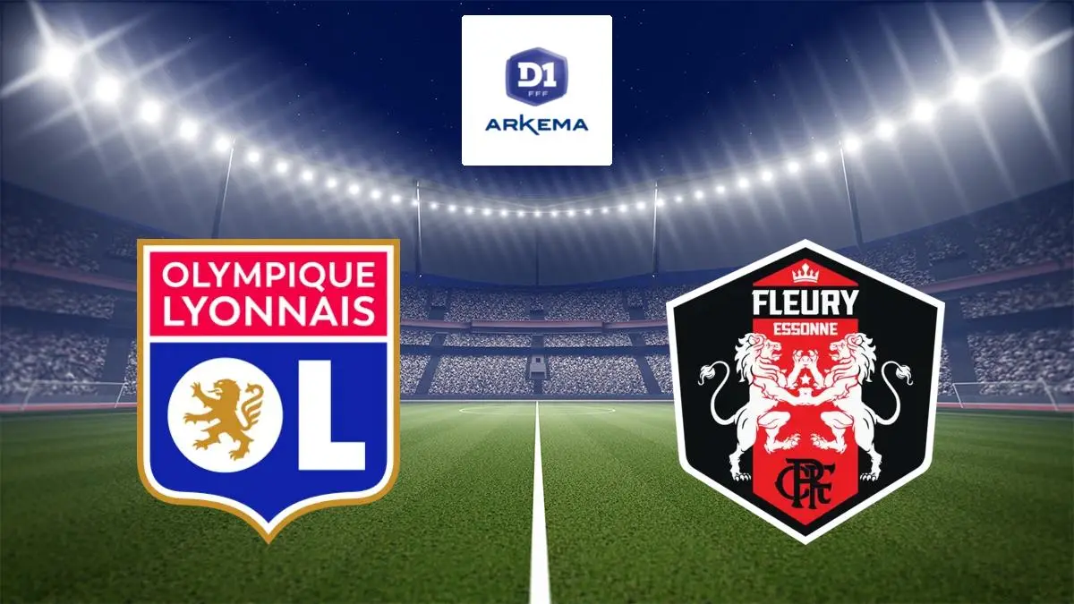 Lyon / Fleury Football D1 Arkema 2023/2024