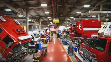 Le camion de pompiers