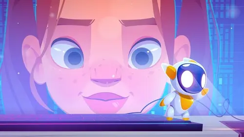 Margot et le robot