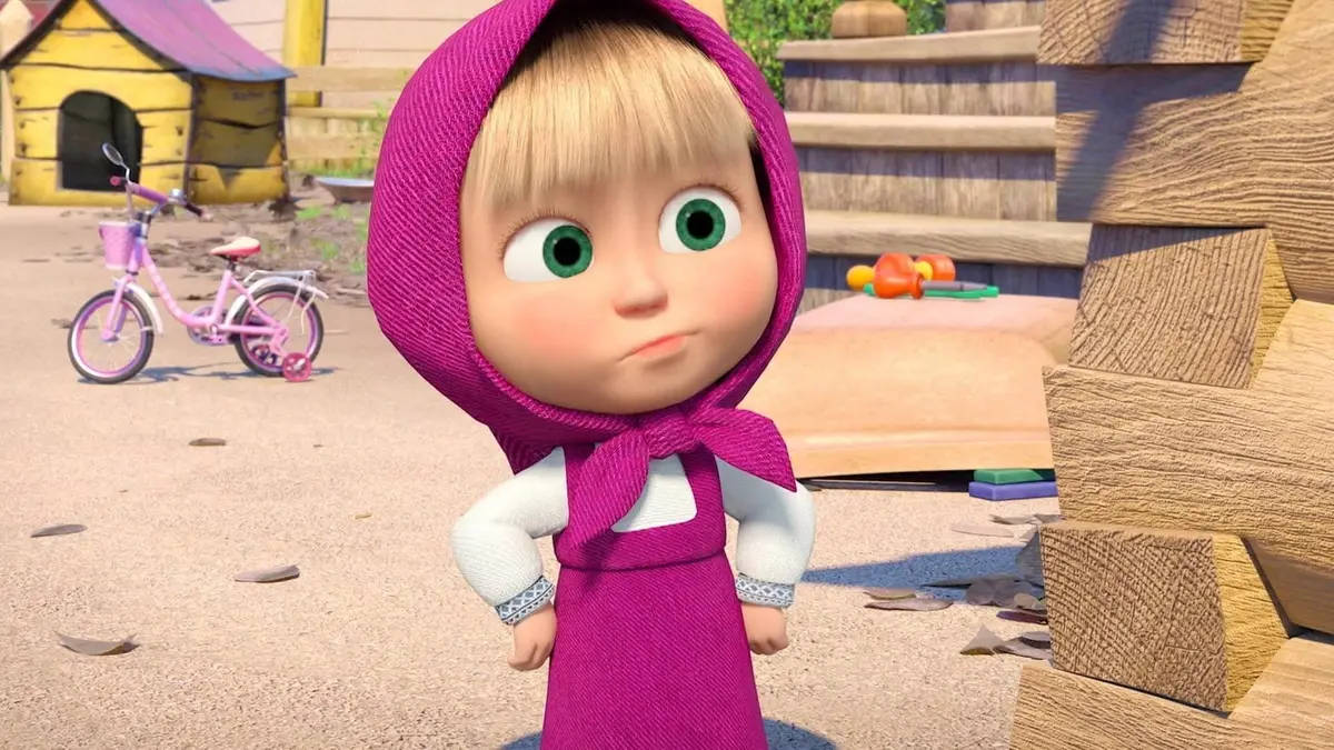 Masha et Michka S07E13 Poisson d'avril