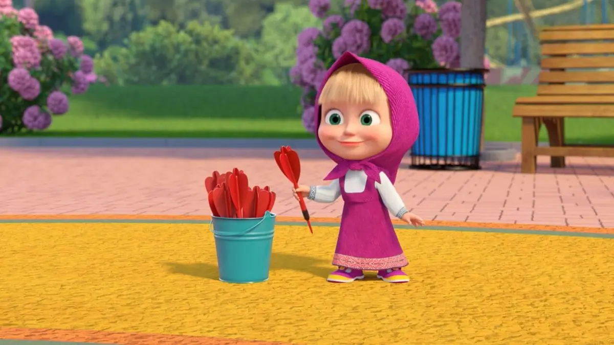 Masha et Michka S08E26 Les fléchettes