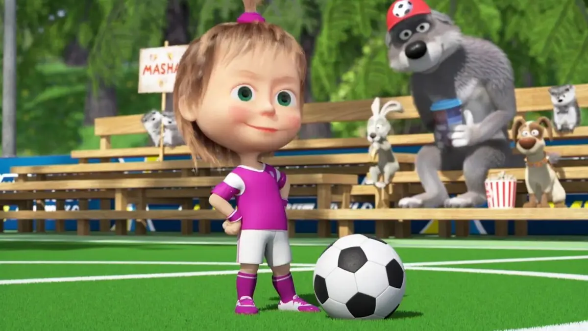 Masha et Michka : Edition football S01E04 Joue-la comme Masha