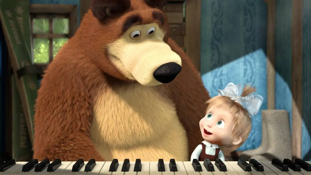 Masha & Michka Michka est tombe sur la tete