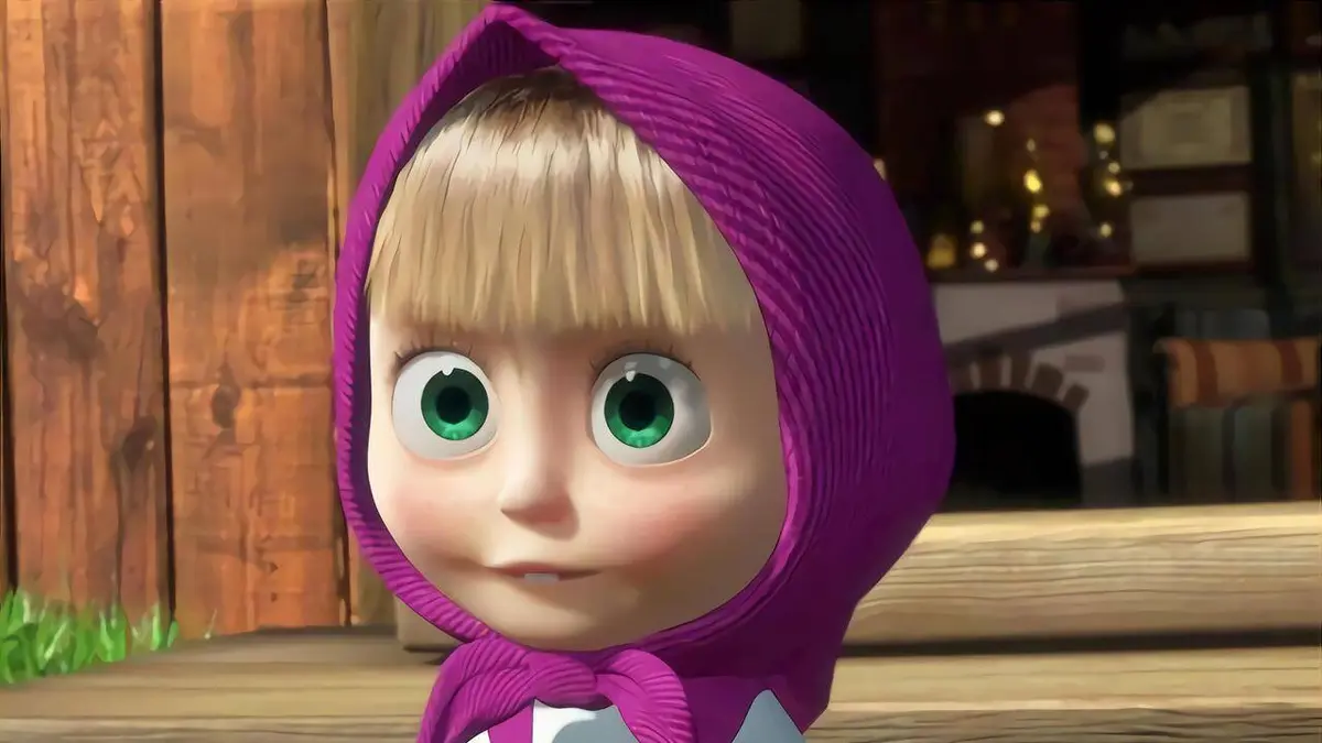 Masha & Michka S01E09 Masha à la télé du foot - Masha et le loup