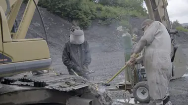 Coincé sur la rivière Yukon