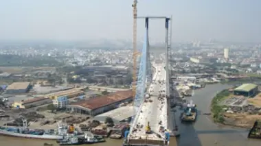 Un pont sur le Mékong, Pont Phu My, Viêtnam