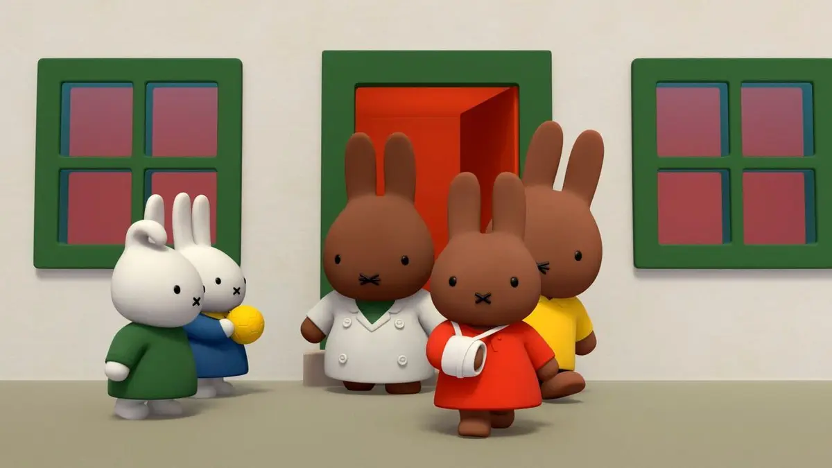 Miffy et ses amis S01E21 Le plâtre de Mélanie