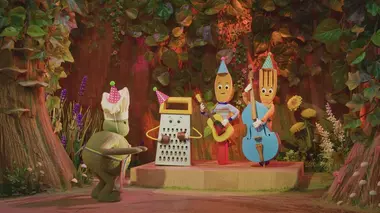 Un donut d'anniversaire / La salade arc-en-ciel