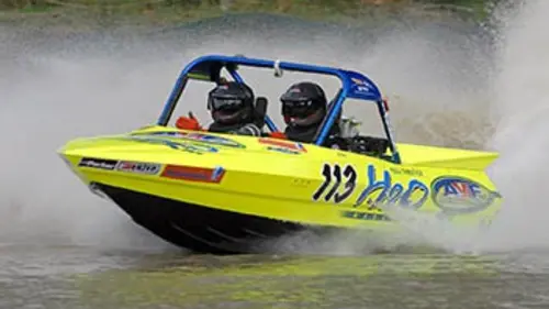 6e manche. Superboat Motonautisme NZ Jetsprint 2015